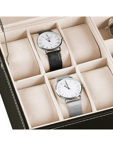 Estuche Organizador de Gafas y Relojes Jolitac 12 Compartimentos