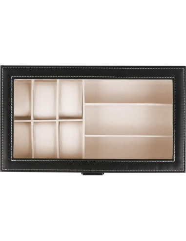 Estuche Organizador de Gafas y Relojes Jolitac 12 Compartimentos