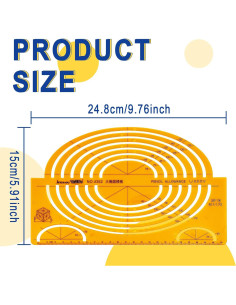 Plantilla Ovalada Grande ZLYY 24.8x15cm Resina K Naranja 2