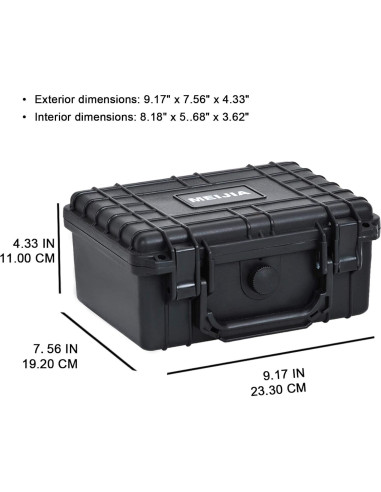Funda Dura Impermeable MEIJIA para Cámara Compacta 23x19cm