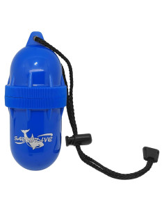 Caja Seca Cilíndrica Saekodive Azul 4.5x11.4cm Impermeable