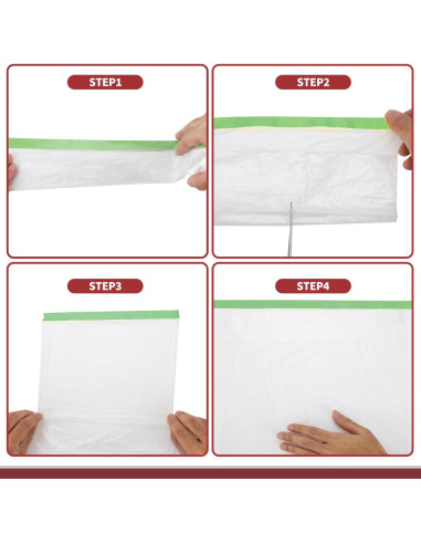 Rollo de Película Plástica de Pintura HEROFFIX 2500x100cm