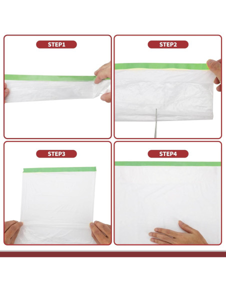 Rollo de Película Plástica de Pintura HEROFFIX 2500x100cm