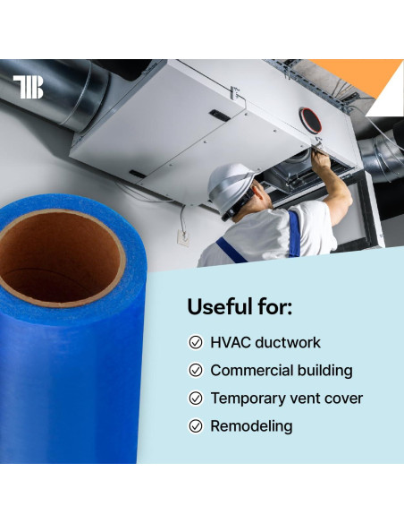 Película Protectora de Conductos TapeManBlue 61m Azul