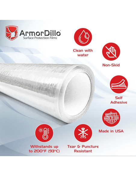 Película Protectora Autoadhesiva ArmorDillo 4mil 121x61m