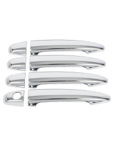 Cubiertas de Manijas de Puerta Cromadas LUJUNTEC 4PCS para Lexus y Toyota