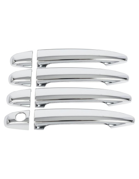 Cubiertas de Manijas de Puerta Cromadas LUJUNTEC 4PCS para Lexus y Toyota