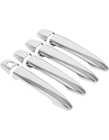 Cubiertas de Manijas de Puerta Cromadas LUJUNTEC 4PCS para Lexus y Toyota