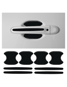 Sticker Protector Manija de Puerta Coche LHDOS 8PCS Negro