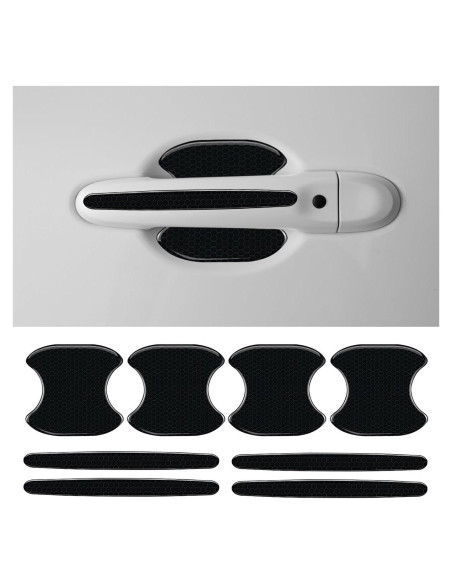 Sticker Protector Manija de Puerta Coche LHDOS 8PCS Negro