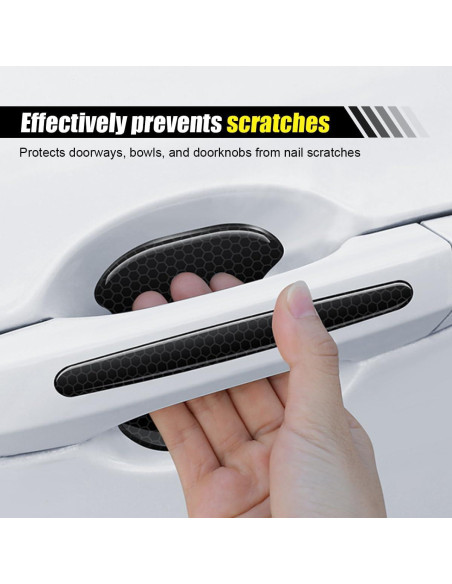 Sticker Protector Manija de Puerta Coche LHDOS 8PCS Negro