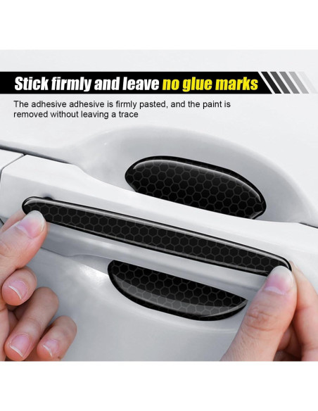 Sticker Protector Manija de Puerta Coche LHDOS 8PCS Negro