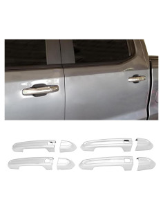 Cubiertas de Manijas de Puerta Chrome IKON MOTORSPORTS 8 PCS