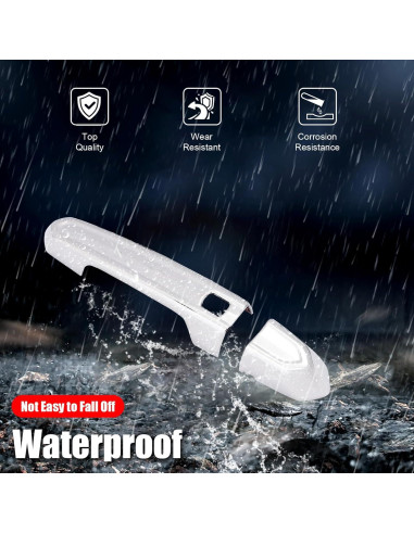 Cubiertas de Manijas de Puerta Chrome IKON MOTORSPORTS 8 PCS