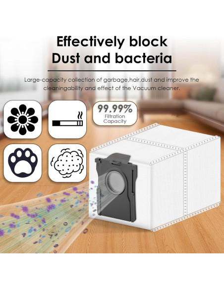 Paquete de 9 Bolsas de Repuesto MIBUMIKI para Aspiradora Dreame