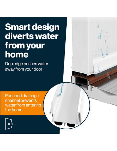 Barrera de Puerta Doble Ajustable KS Hardware 91,44 cm 2 pk