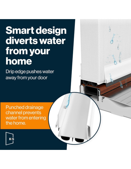 Barrera de Puerta Doble Ajustable KS Hardware 91,44 cm 2 pk