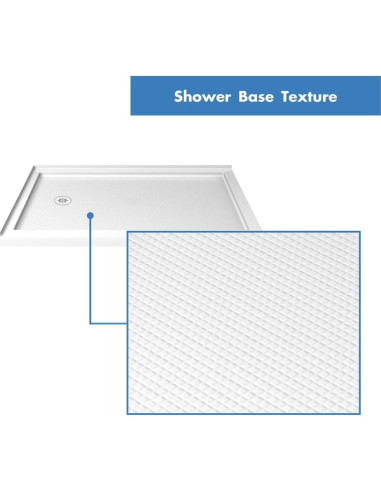 Base de Ducha DreamLine SlimLine 60x36 Drenaje Izquierdo Blanco