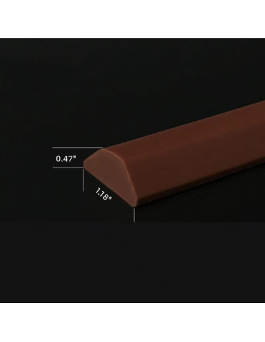 Barrera de Ducha Plegable GenericBrands Silicona Marrón 170 cm