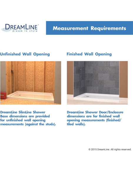 Base de Ducha DreamLine SlimLine 60x36 Drenaje Izquierdo Blanco