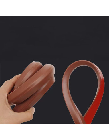 Barrera de Ducha Plegable GenericBrands Silicona Marrón 170 cm