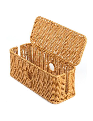 Caja Organizadora de Cables Tejida SKSOYT 32.5x12.5 cm