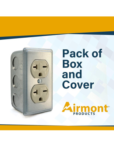 Caja Eléctrica Utilitaria 4x10 cm Airmont con Cubierta Dúplex