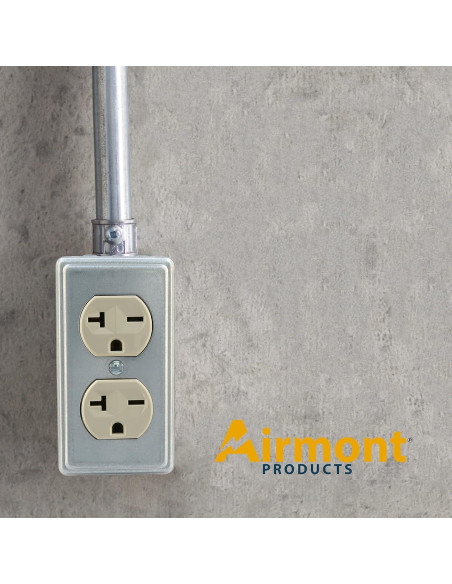 Caja Eléctrica Utilitaria 4x10 cm Airmont con Cubierta Dúplex