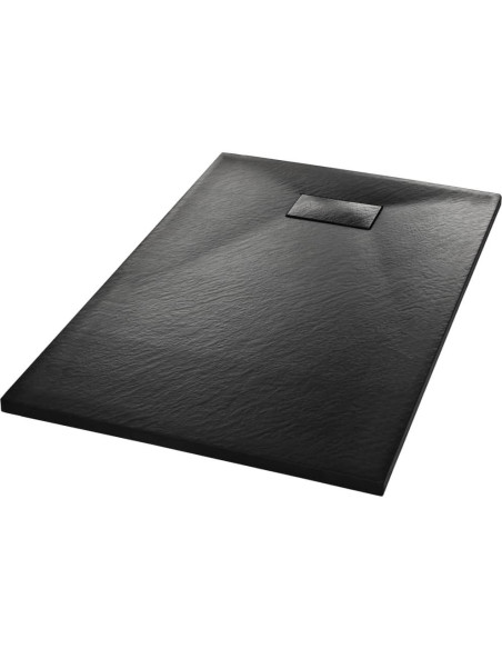 Bandeja de Ducha SMC vidaXL Negra 100 x 80 cm Antideslizante