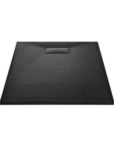 Bandeja de Ducha SMC vidaXL Negra 100 x 80 cm Antideslizante