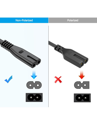 Cable de Alimentación 1.52m para Altavoz Tribit StormBox Blast