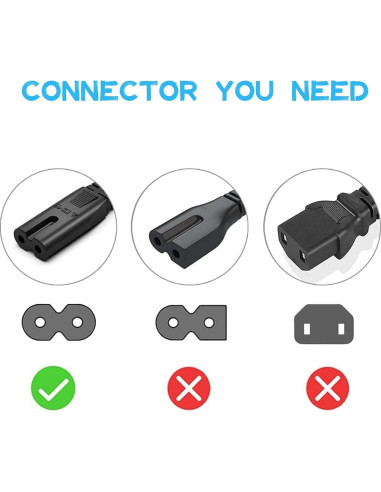 Cable de Alimentación CJP-Geek 1.83m Compatible TRIBIT StormBox Blast 2