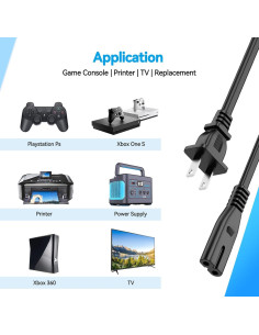 Cable de Alimentación 1.83m para Altavoces Inalámbricos TRIBIT 2