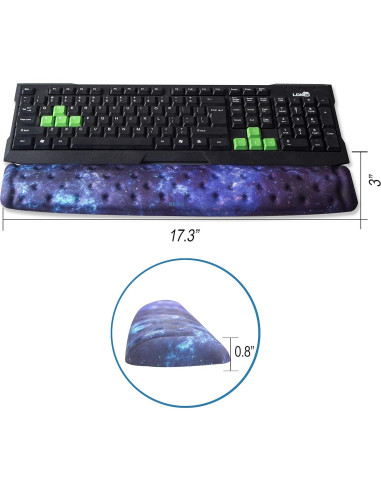 Soporte de Muñeca Ergonómico BRILA Nebula 43.94x7.62cm