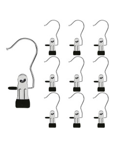 Ganchos de Clips AIWIWH 10 Piezas Negro Multiusos