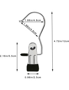 Ganchos de Clips AIWIWH 10 Piezas Negro Multiusos 2