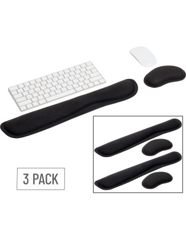Conjunto de Reposamuñecas Ergonómicos Mind Reader 3 pcs