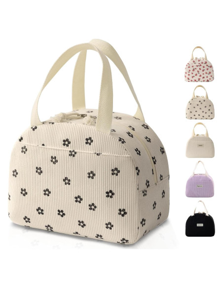 Bolsa de Almuerzo Aislada Baglemon Corduroy Negra 8.7L