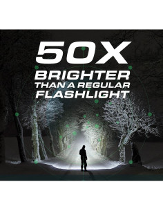 Linterna Táctica TacLight 3 Pk LED Alta Brillo a Prueba de Agua 2