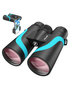 Binoculares 15x55 HD Tinllaans, impermeables, ligeros, azul