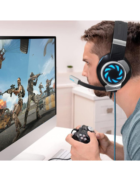 Auriculares Gaming Red Horse BUTFULAKE 3.5mm Azul