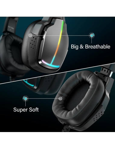 Auriculares Gaming Foyose XW2 USB Sonido Surround 7.1