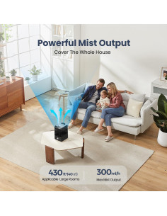 Humidificador ultrasónico Rbioko KC-BI08B 6.5L negro 2