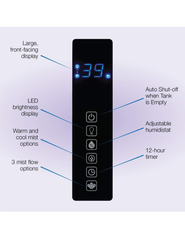 Humidificador Lasko UH300 4.9L Vapor Frío y Caliente