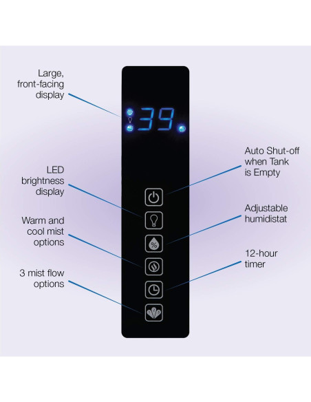 Humidificador Lasko UH300 4.9L Vapor Frío y Caliente