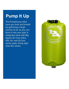 Bomba Inflable Big Agnes Pumphouse Ultra 0.08 kg Verde Lima 2