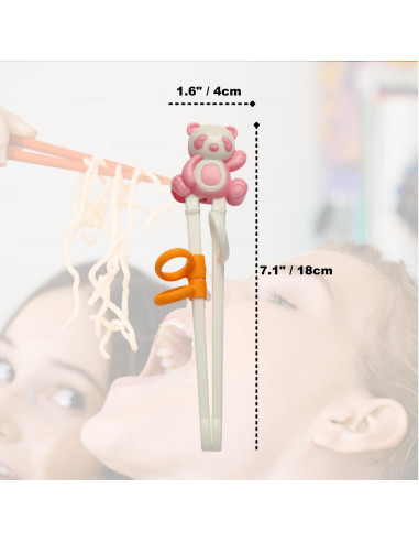 Juego de Palillos Panda para Niños ChaLeeMoo 3 Piezas