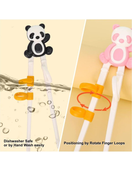 Juego de Palillos Panda para Niños ChaLeeMoo 3 Piezas