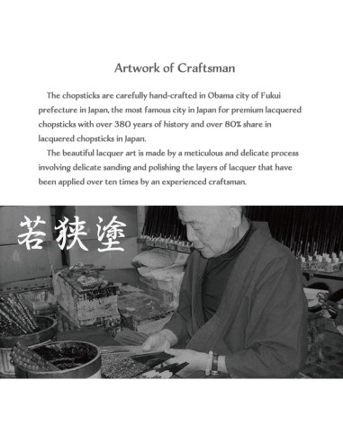 Palillos Japoneses Premium Terra 23 cm Reutilizables