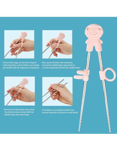 2 Pares de Palillos de Entrenamiento Tokerut Reutilizables